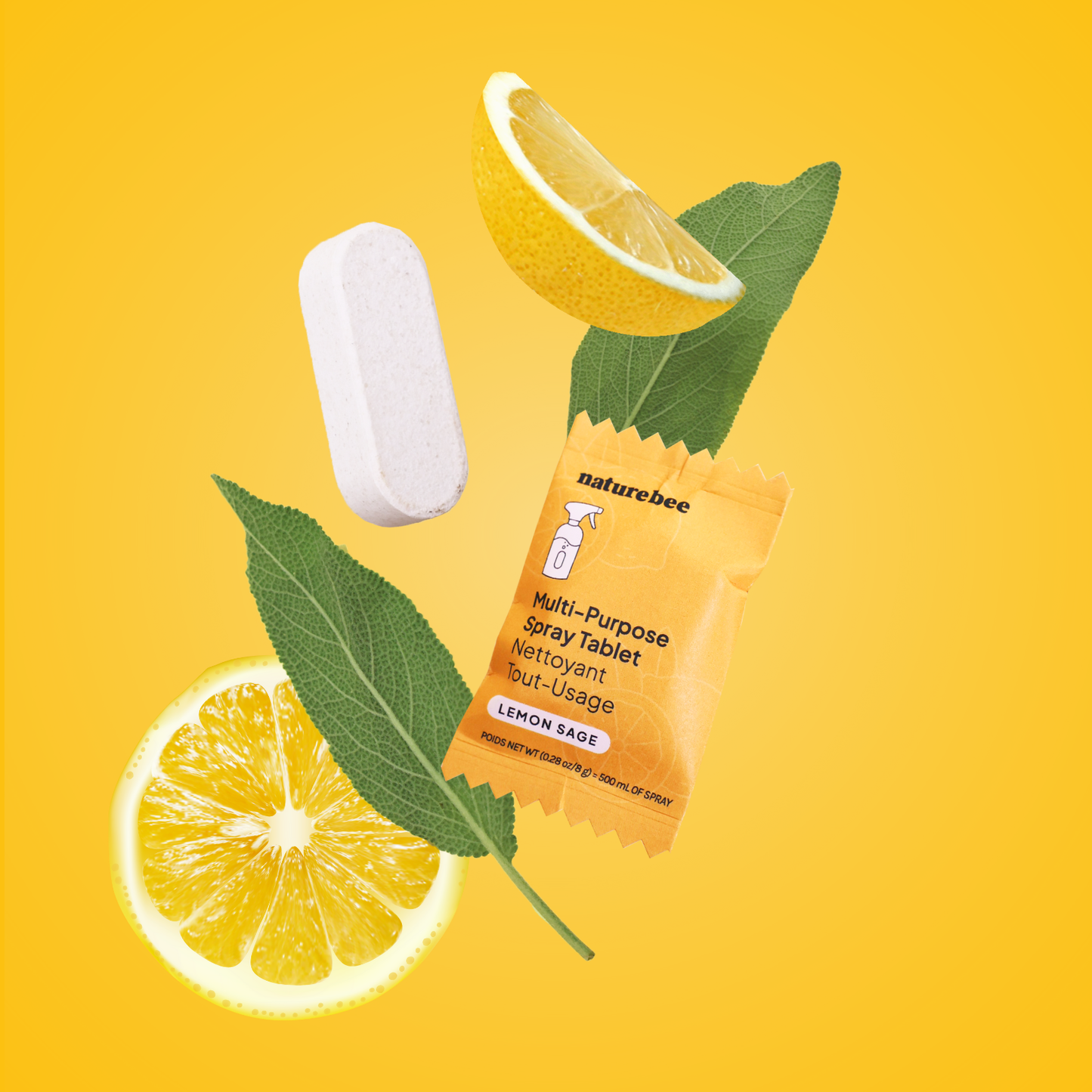 Lemon Sage Concentrated Multi-Purpose Spray Refill Tablets