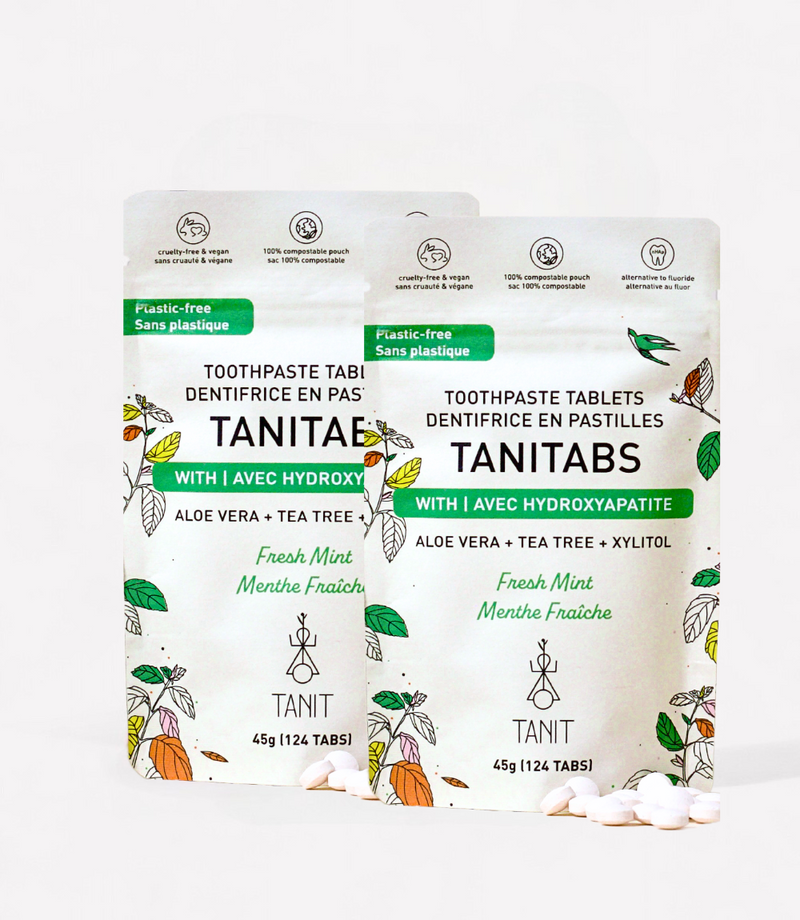 Toothpaste Tablets Fresh Mint - Compostable refill -124 tabs