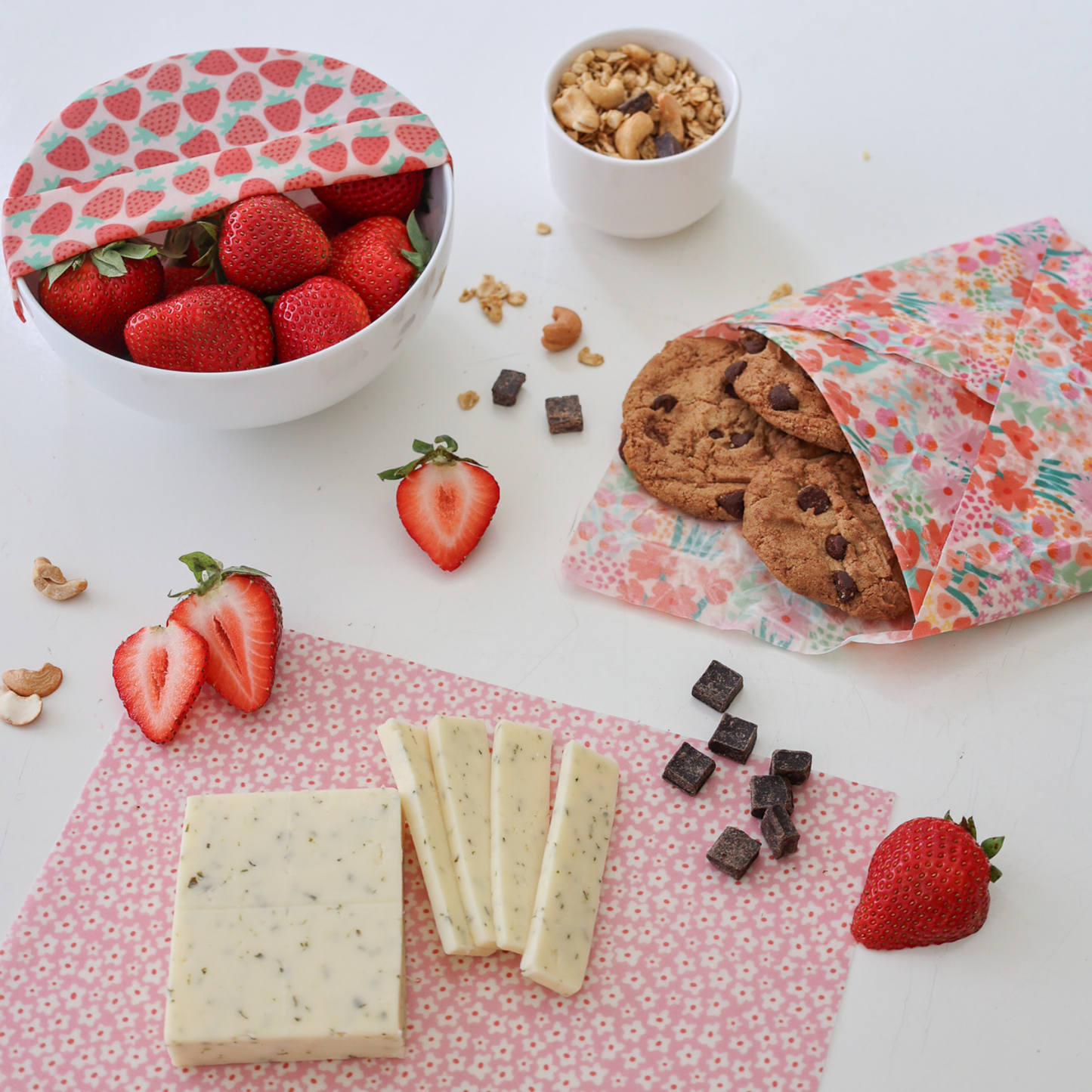 Beeswax Wrap Variety Set - Pink