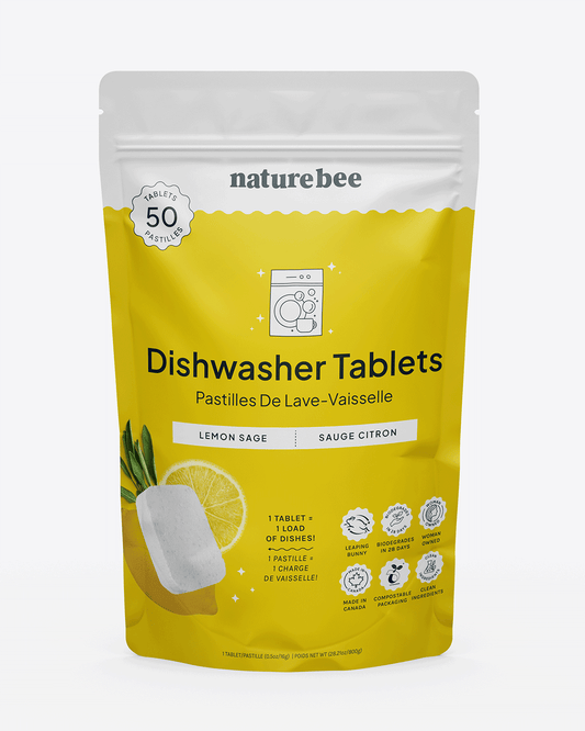 Dishwasher Tablets Lemon | MADE IN CANADA | Nature Bee